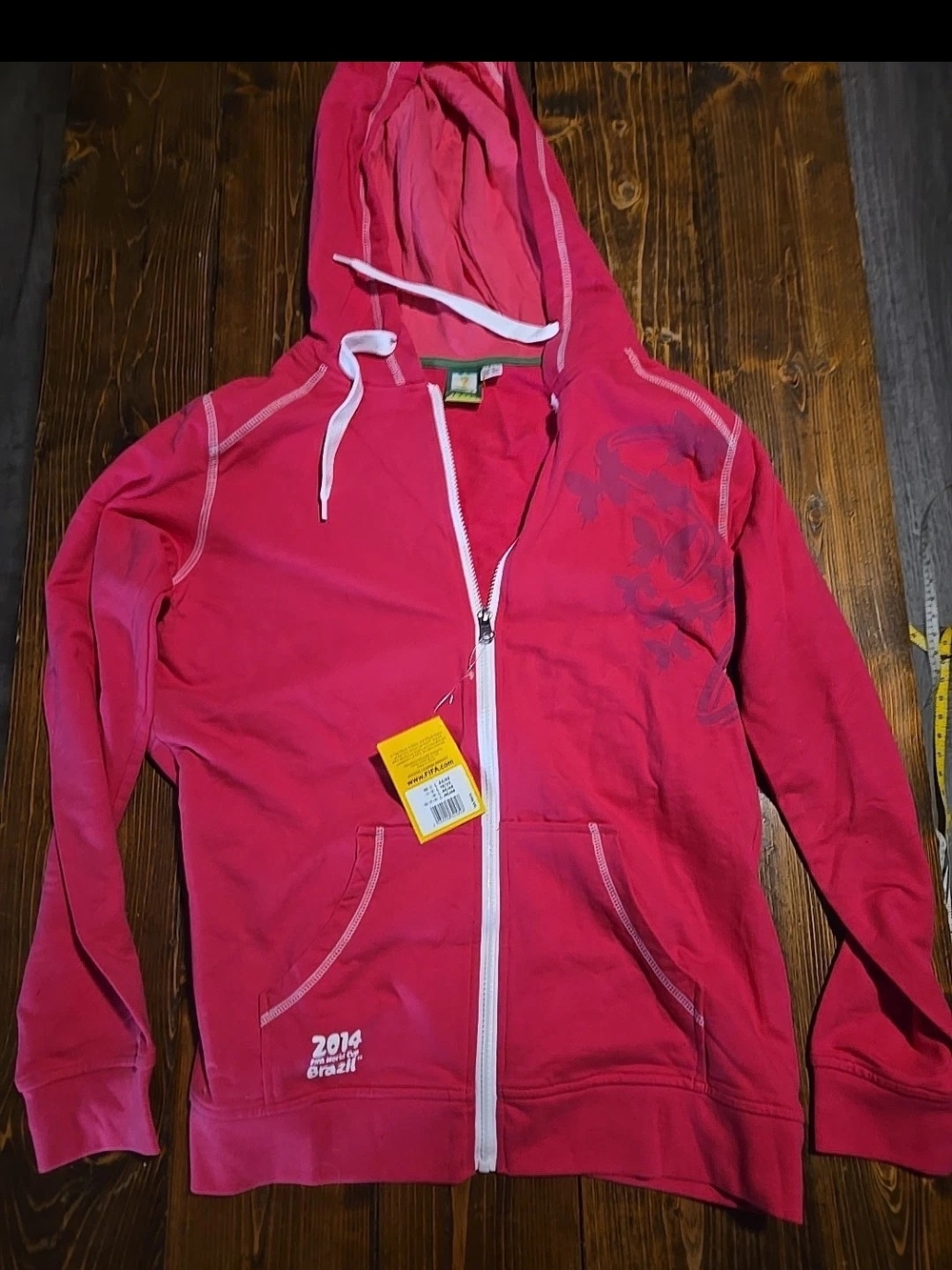 2014 Brazil fifa world cup hoodie nwt Large